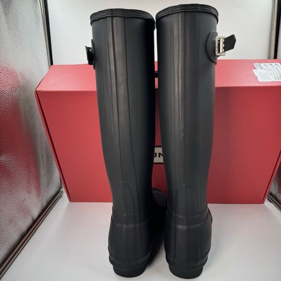 Hunter Original Tour Tall Boot, Black Winter, Rain Boot, Women’s Size 10 New - Picture 3 of 14